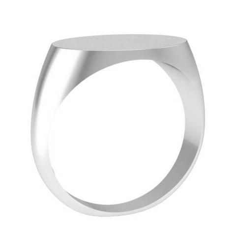 Oval Solid Back Signet Rings For Women Signet Rings deBebians 