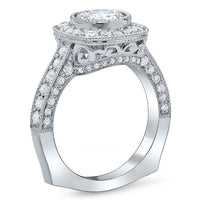 Euro Shank Engagement Rings and Square Wedding Rings