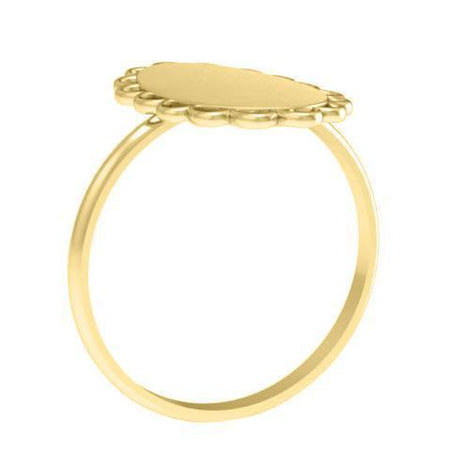 Fancy Frame Signet Rings Gold Signet Rings deBebians 