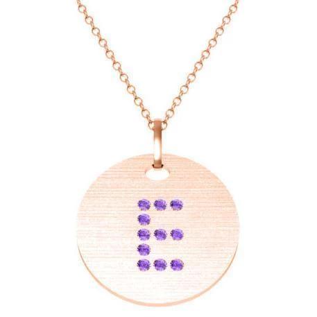Custom Tilted Diamond Block Letter Initial Necklace 14k White Gold, Initial  Personalized pendant : Amazon.co.uk: Fashion