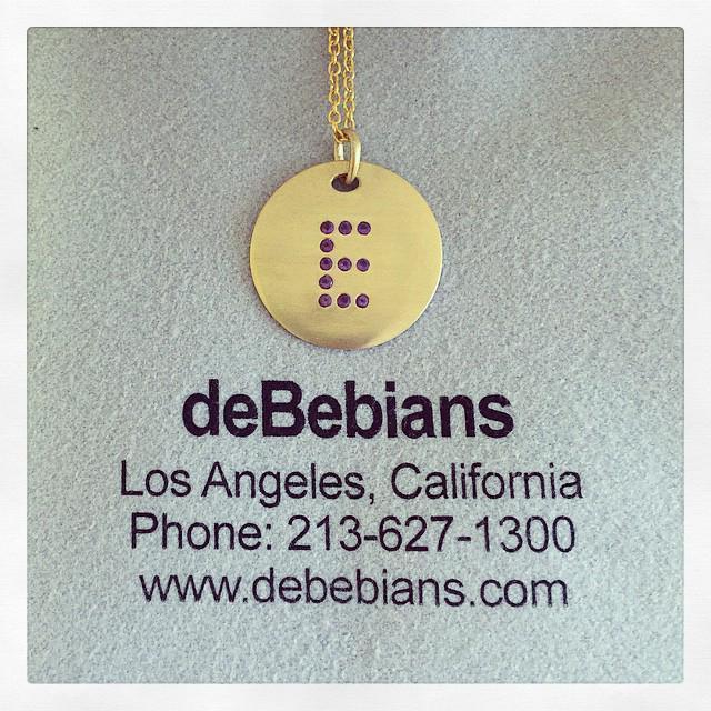 Gold Birthstone Initial Pendant Necklace Necklaces deBebians 