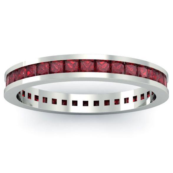 Garnet Eternity Ring Gemstone Eternity Rings deBebians 