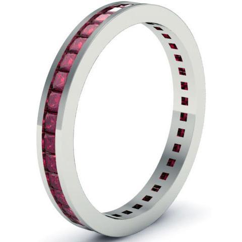 Garnet Eternity Ring Gemstone Eternity Rings deBebians 