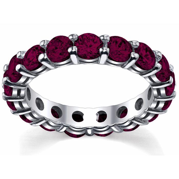 Garnet Wedding Eternity Ring Gemstone Eternity Rings deBebians 