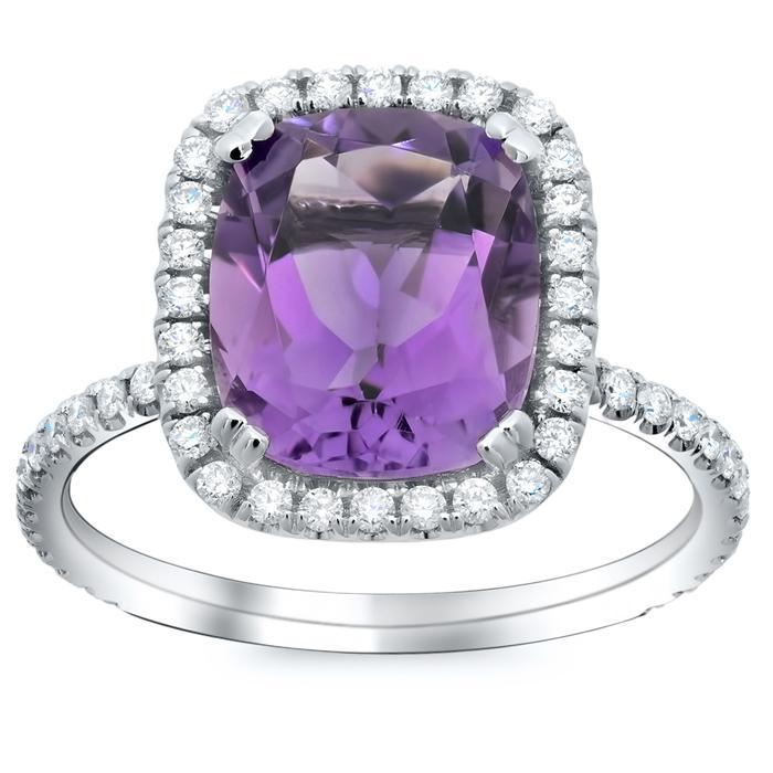 Gemstone and Diamond Cocktail Ring Gift Ideas Over $1500 deBebians 