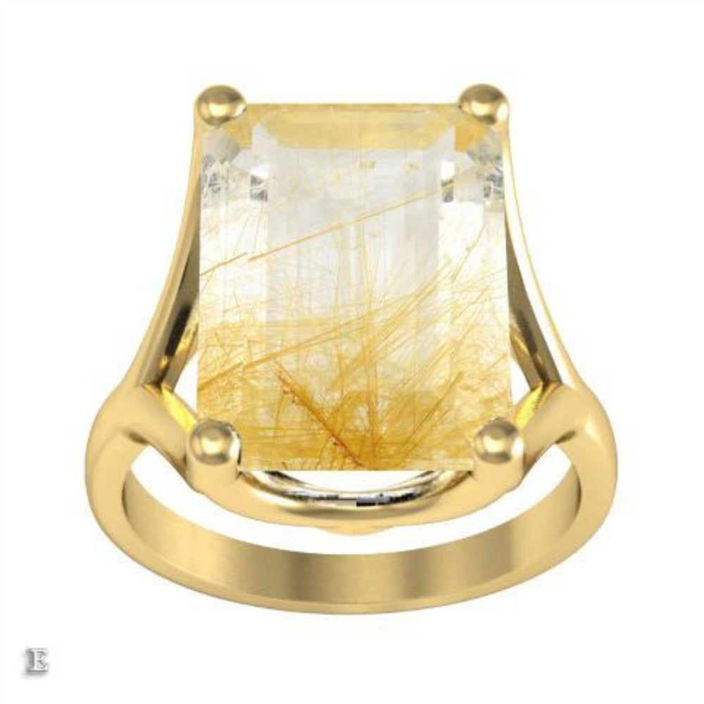 Golden Rutilated Quartz Ring Gift Ideas Over $1500 deBebians 