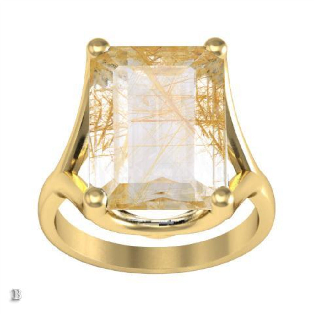 Golden Rutilated Quartz Ring Gift Ideas Over $1500 deBebians 