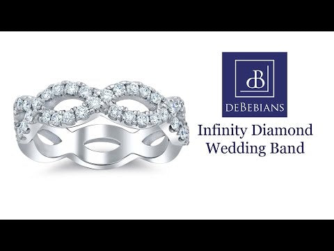 Infinity Diamond Wedding Band