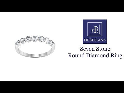 Seven Stone Round Diamond Ring (0.55 cttw)