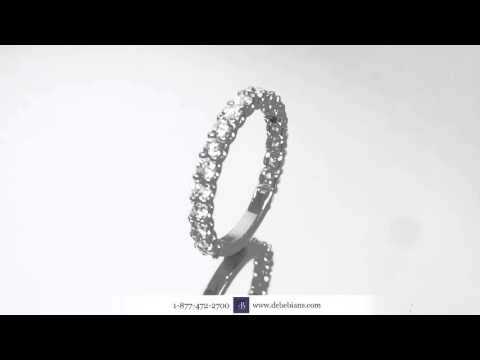 U-Prong Diamond Wedding Ring
