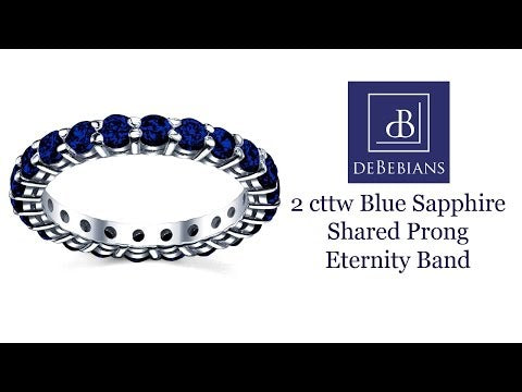 1.00 cttw Sapphire Eternity Ring