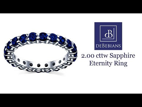 2.00 cttw Sapphire Eternity Ring