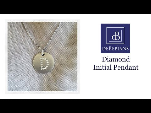 Diamond Initial Pendant