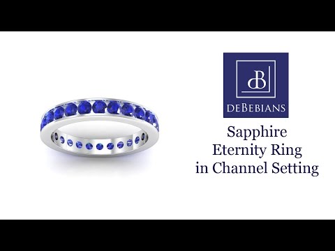 Sapphire Eternity Ring in Channel Setting