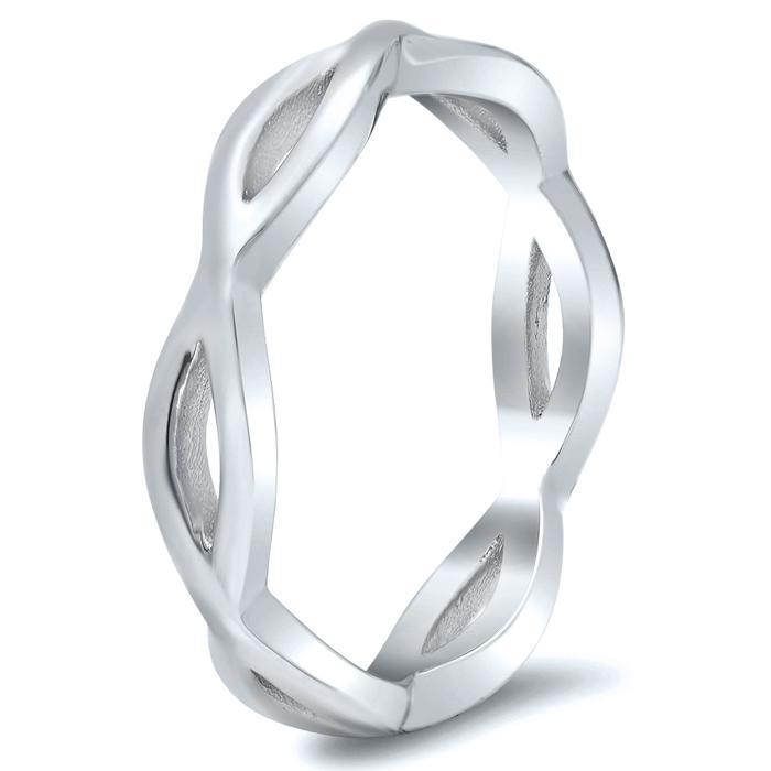 Infinity Twist Band Twisted Eternity Ring deBebians