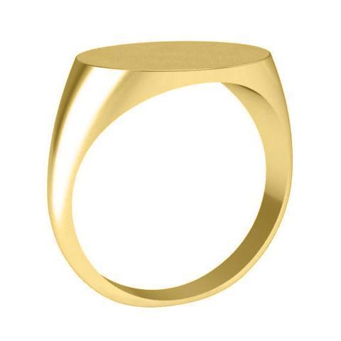 Oval Womens Signet Rings Yellow Gold Signet Rings deBebians 