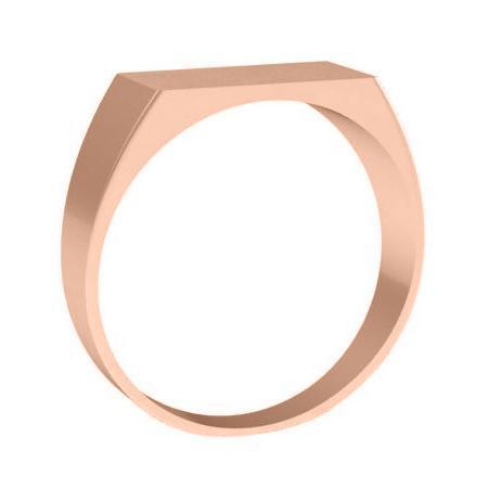 Simple 14k Gold Signet Rings for Ladies Signet Rings deBebians 