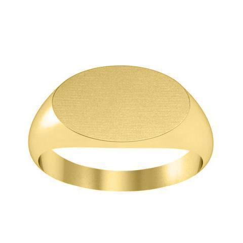 Medium Oval Center Ladies Signet Ring Signet Rings deBebians 