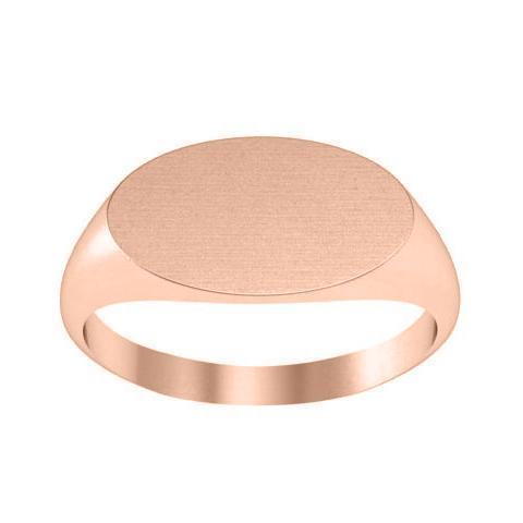 Simple Oval Cheap Signet Ring Gold Signet Rings deBebians 