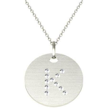 Diamond Initial Pendant Personalized Necklaces deBebians 