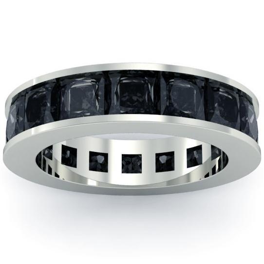 Men's Black Diamond Eternity Band , Rings, deBebians 