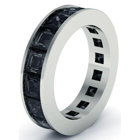 Men's Black Diamond Eternity Band , Rings, deBebians 