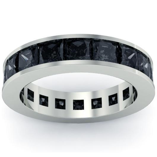 Men's Black Diamond Eternity Ring , Rings, deBebians 