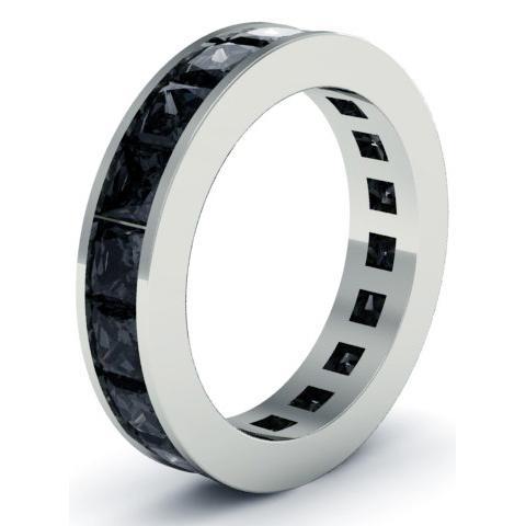 Men's Black Diamond Eternity Ring , Rings, deBebians 