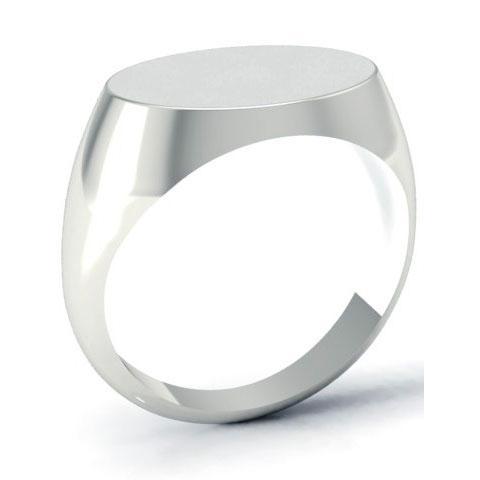Elongated Oval Signet Ring - 17mm Wide – deBebians