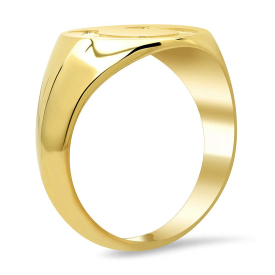 45 ct NATURAL DIAMOND mens horseshoe pinky ring 14k yellow gold | eBay
