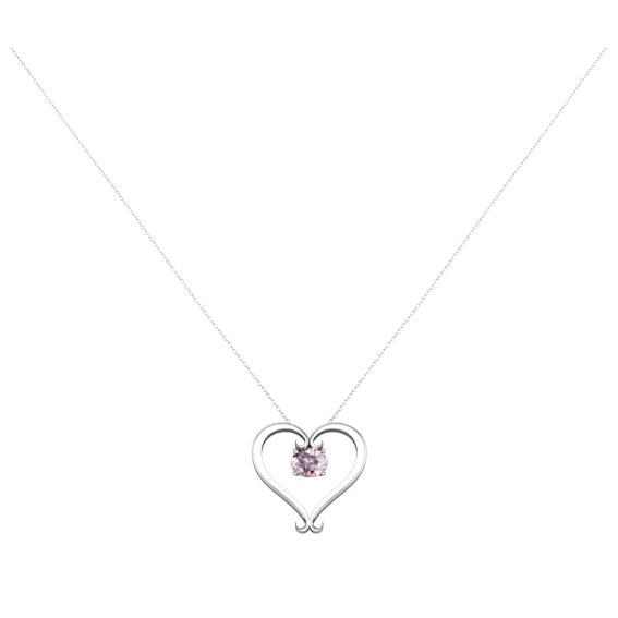 Morganite Heart Pendant Gift Ideas Under $1000 deBebians 