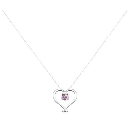 Morganite Heart Pendant Gift Ideas Under $1000 deBebians 