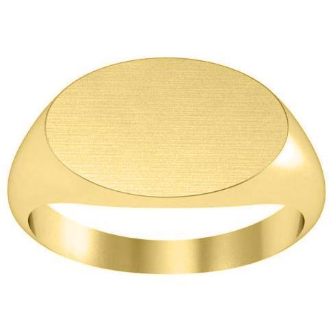 Oval Signet Ring in 14kt Gold Signet Rings deBebians 