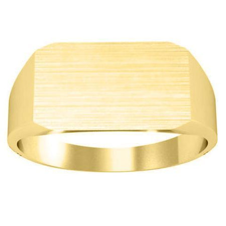 Rectangle Signet Ring 14k Signet Rings deBebians 