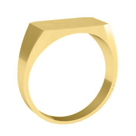 Rectangle Signet Ring 14k Signet Rings deBebians 