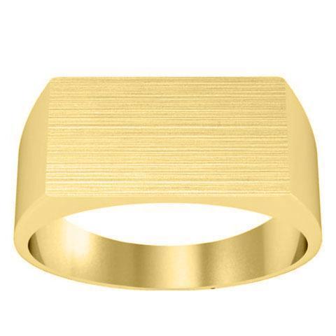 Rectangle Plain Signet Ring Signet Rings deBebians 