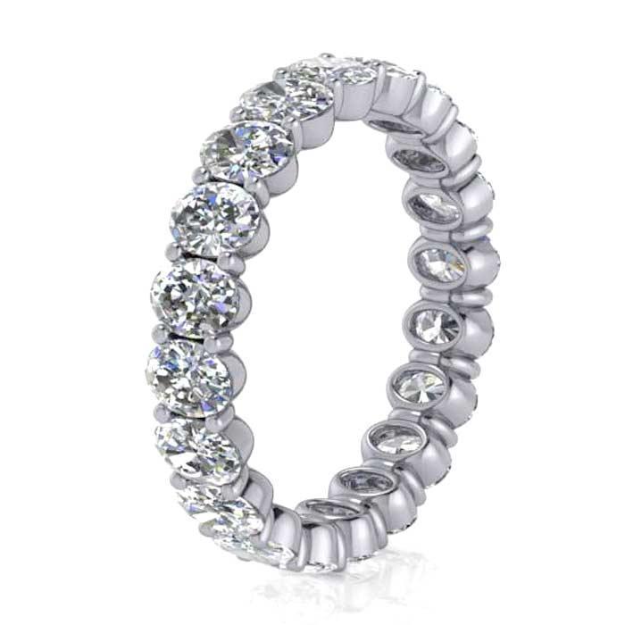 cttw Oval Shared Prong Diamond Eternity Band – deBebians