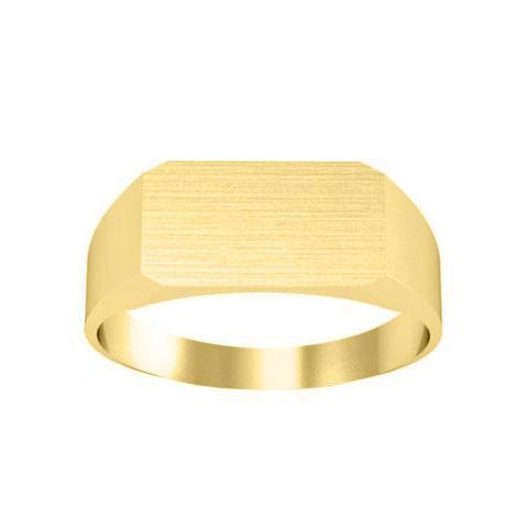 14kt Yellow Gold Personalized Monogram Signet Rings Signet Rings deBebians 