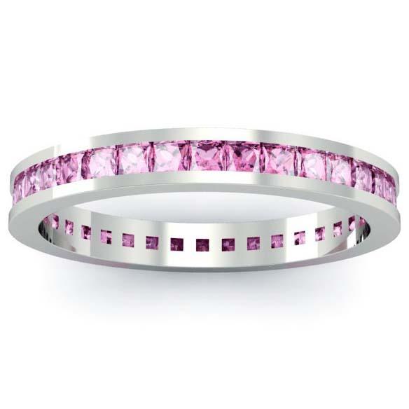 Pink Sapphire Eternity Ring Gemstone Eternity Rings deBebians 
