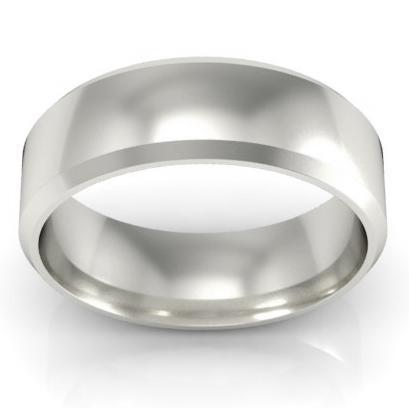 Classic Bevel Ring in 5mm Plain Wedding Rings deBebians 