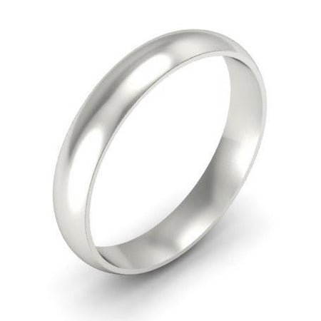 Plain Platinum Band 4mm Plain Wedding Rings deBebians 