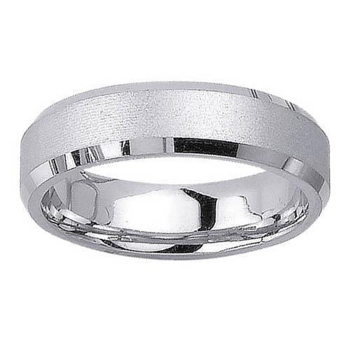 Platinum Mens Band 6mm Comfort Fit PT950 Platinum Wedding Rings deBebians 