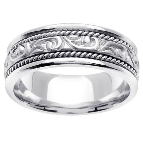 Handmade Mens Platinum Ring Platinum Wedding Rings deBebians 