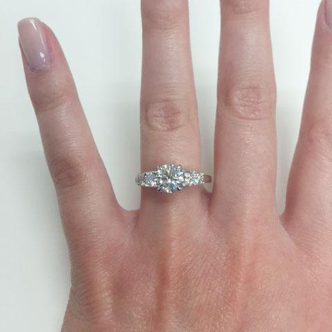 A.Jaffe Five Stone Trellis Set Diamond Engagement Ring MES030/160 — Cirelli  Jewelers