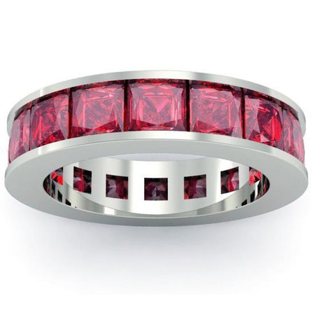 Ruby Birth Stone Eternity Band Gemstone Eternity Rings deBebians 