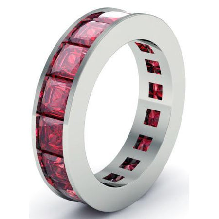 Ruby Birth Stone Eternity Band Gemstone Eternity Rings deBebians 