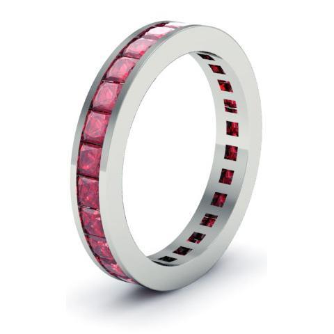 Ruby Eternity Anniversary Ring Gemstone Eternity Rings deBebians 