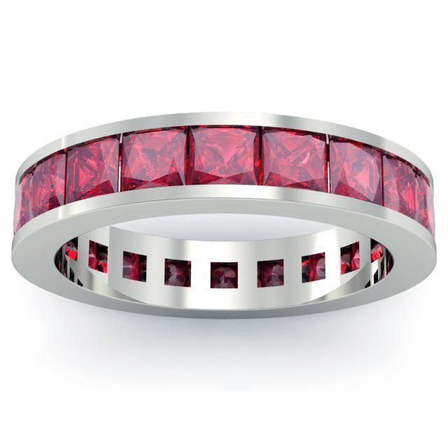 Ruby Gemstone Eternity Band Gemstone Eternity Rings deBebians 