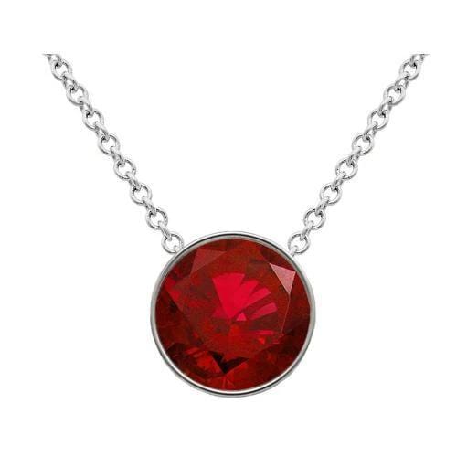 Ruby Solitaire Pendant Solitaire Necklaces deBebians 