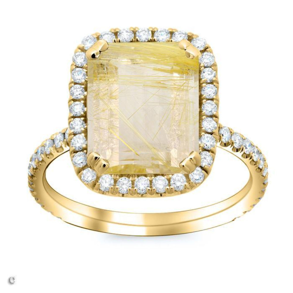 Rutilated Quartz Ring Gift Ideas Over $1500 deBebians 